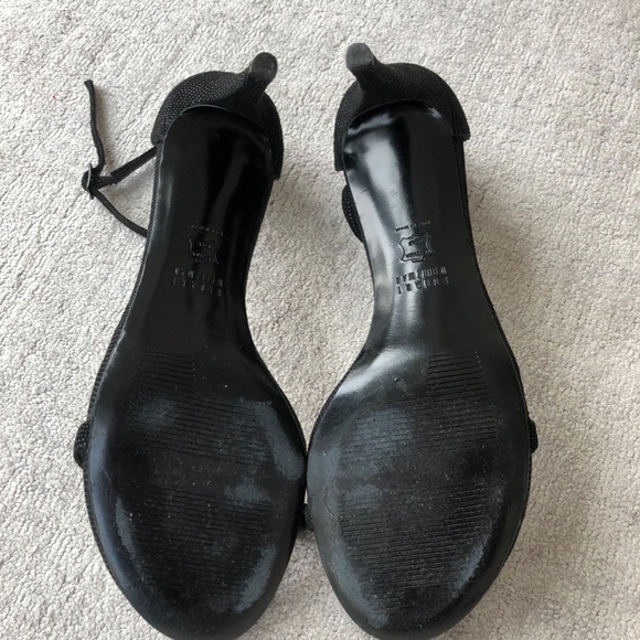 Stuart Weitzman elegant black suede with details sandals in great condition - Picture 8 of 9